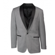 "Sebastian" Grey Shawl Pindot Slim Fit Tuxedo Jacket Only